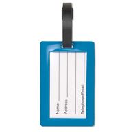 ETICHETTA BAGAGLIO PVC CON LOGO IN RILIEVO